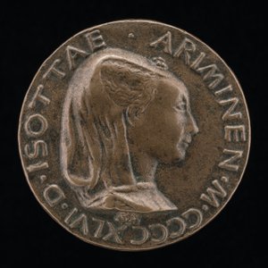 Isotta degli Atti, 14321433-1474, úrnője 1446, majd felesége 1453 után, Sigismondo Malatesta [obv