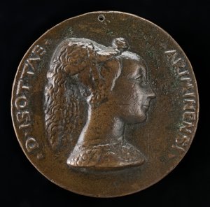 Isotta degli Atti, 14321433-1474, úrnője 1446, majd felesége 1453 után, Sigismondo Malatesta [obv