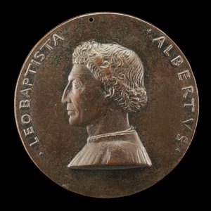 Leone Battista Alberti, 1404-1472, építész és író a művészetről és a tudományról [előlap], 14461450.