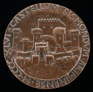 Rimini vára [fordítva], 1446. alkotó: Matteo di Andrea de Pasti