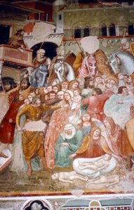 Az ártatlanok mészárlása, freskó a Santi Agostino templomban, Siena, 1482.