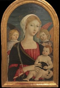 Matteo di Giovanni, Madonna és gyermeke két angyallal alkotó: Matteo di Giovanni