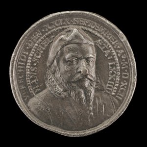 Hans Schel, 1518-1592, nürnbergi patrícius [előlap], 1592. alkotó: Matthäus Carl