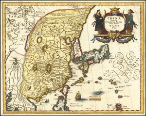 Matthäus Merian 1636-os térképe Kínáról, Japánról és Koreáról