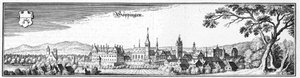 Göppingen - részlet a Topographia Sueviae (Svábföld) című kötetből
