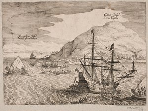 A hollandok Kokosøen partraszállásáról