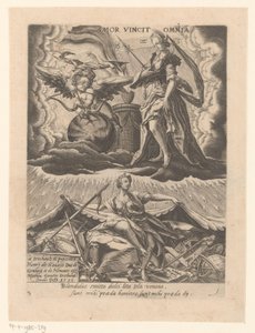 Triomf der liefde Amor vincit omnia (cím a tárgyon) Zes triomfen van Petrarca (sorozat címe)