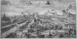 A prágai csata 1648. októberében.
