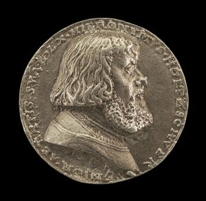 Hieronymus Holzschuher, 1469-1529, nürnbergi patrícius [előlap], 1529. alkotó: Matthes Gebel