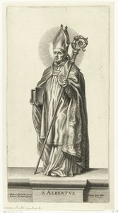 Szent Albert S. Albertus (cím a tárgyon) Saints (sorozat címe) alkotó: Mattheus Borrekens