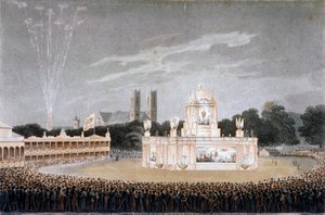 Tűzijáték a Green Parkban, Westminster, London, 1814