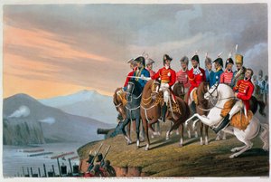 "Wellington hercege és személyzete átkel a Bidassoán és belép Franciaországba", 1813, 1816 alkotó: Matthew Dubourg