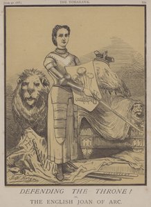A trón védelme! vagy az angol Joan of Arc (színes litho) alkotó: Matthew