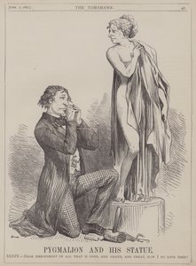 Pygmalion és szobra (színes litó) alkotó: Matthew