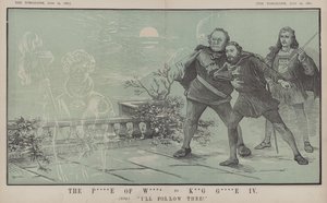 A walesi herceg IV. György királynak: Követlek! (színes litó) alkotó: Matthew