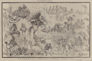 Tomahawk hieroglifája 1869-re (színes litó) alkotó: Matthew