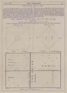 Nagyon vázlatos háborús térkép 1870-ben (színes litó) alkotó: Matthew