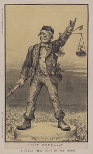 Vox Populi(?) vagy: Egy zsarnok, akit le kell tenni (színes litho) alkotó: Matthew