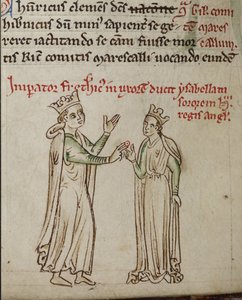 II. Frigyes és Anglia Izabella A Historia Anglorum, Chronica majora című könyvből
