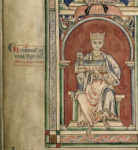 I. Henrik Angliából A Historia Anglorum, Chronica majora című kötetből