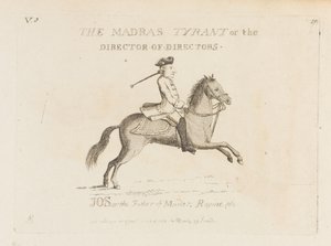 „A Madras zsarnok, avagy a rendezők igazgatója” (rézkarc) alkotó: Matthew or Matthias Darly
