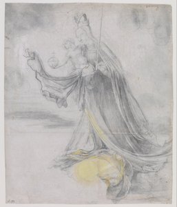 Szűz és gyermek a felhőkben, kb. 1509-1511 alkotó: Matthias Grünewald