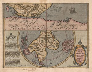 Chica sive Patagonica et Australis Terra Földrajzi kézikönyvből, 1600 alkotó: Matthias Quad