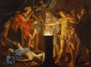 Mucius Scaevola Lars Porsenna jelenlétében