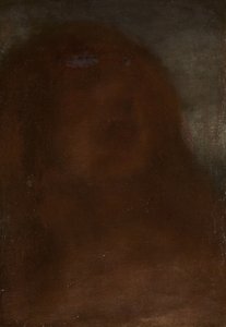 Egy nő feje, akit "szép szépségnek" hívnak alkotó: Matthijs Maris