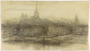 Rouen kilátása alkotó: Matthijs Maris