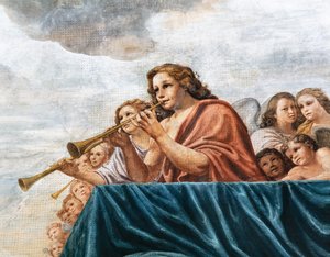 Angyalok koncertjei, részlet alkotó: Mattia (1613-99) Preti