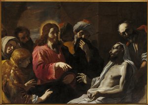 Lázár feltámadása, 17. század második fele (olaj, vászon) alkotó: Mattia (1613 99) Preti