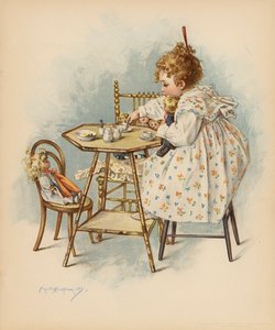 Anyai gondoskodás (színes litó) alkotó: Maud Humphrey