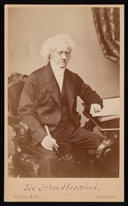 Sir John Frederick William Herschel portréja 1792-1871, 1871 előtt.