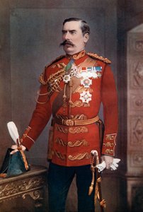Sir Baker Creed Russell altábornagy, a déli körzet parancsnoka, 1902.