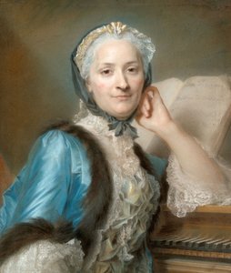 Madame Anne-Jeanne Cassanéa de Mondonville, született Boucon (1708-1780) portréja alkotó: Maurice-Quentin de La Tour