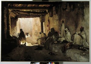 Chelma oázisa hentesei, Biskra, Algéria