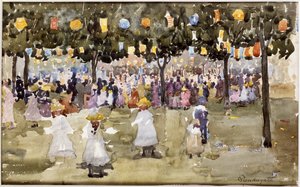 Central Park, New York City, július 4 alkotó: Maurice Brazil Prendergast