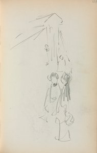 Olasz vázlatfüzet: Ábrák 128. oldal, 1898-1899. alkotó: Maurice Brazil Prendergast