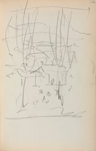 Olasz vázlatfüzet: Tájkép 116. oldal, 1898-1899. alkotó: Maurice Brazil Prendergast