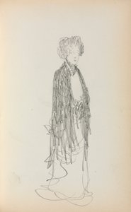 Olasz vázlatfüzet: Álló nő 213. oldal, 1898-1899. alkotó: Maurice Brazil Prendergast
