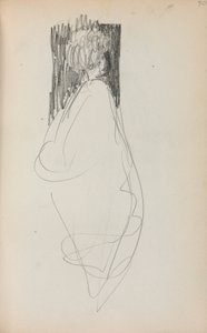 Olasz vázlatfüzet: Álló nő 50. oldal, 1898-1899. alkotó: Maurice Brazil Prendergast