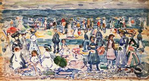 Apály, Revere Beach, 1910-11 alkotó: Maurice Brazil Prendergast