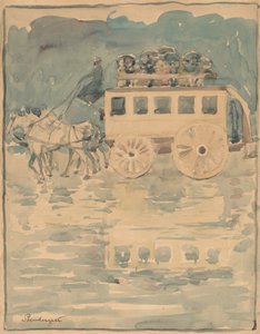 Párizsi Omnibusz, 18931894 alkotó: Maurice Brazil Prendergast