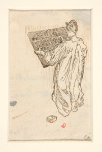 A La Pensee utcai árusai, illusztráció, p. 57 (kicsinyített változat) alkotó: Maurice Delcourt