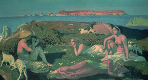 Tengeri táj zöld tónusokkal alkotó: Maurice Denis
