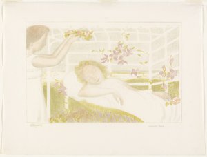 Allegória, egy tányér a Love-tól alkotó: Maurice Denis