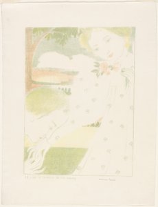 És ez a kezük simogatása, nyolcas tányér a szerelemtől alkotó: Maurice Denis