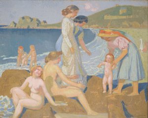 Fürdőzők Perros Guirecben alkotó: Maurice Denis