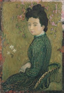 Eva Meurier zöld ruhában, 1891 alkotó: Maurice Denis
